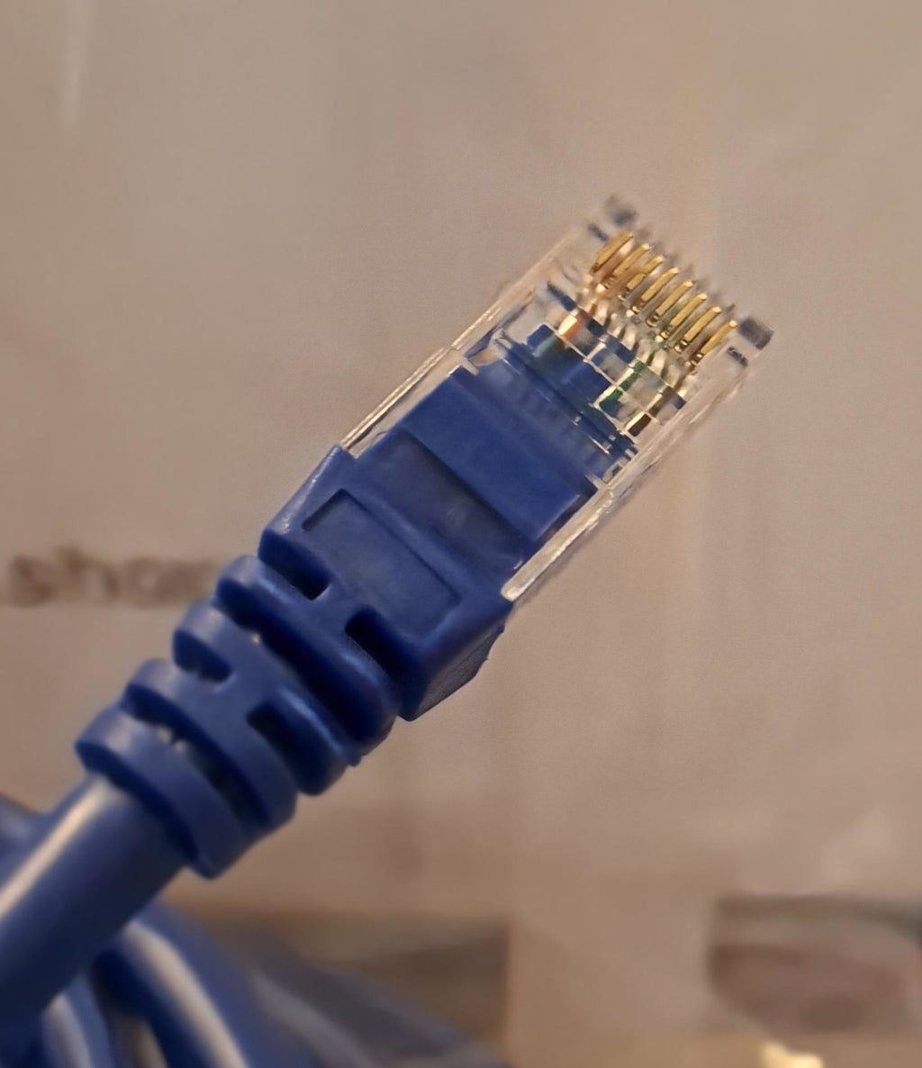 Xenta Cat6 Network Cable 10m Blue – RJ45 Socket – 5 Pack Wholesale Job Lot