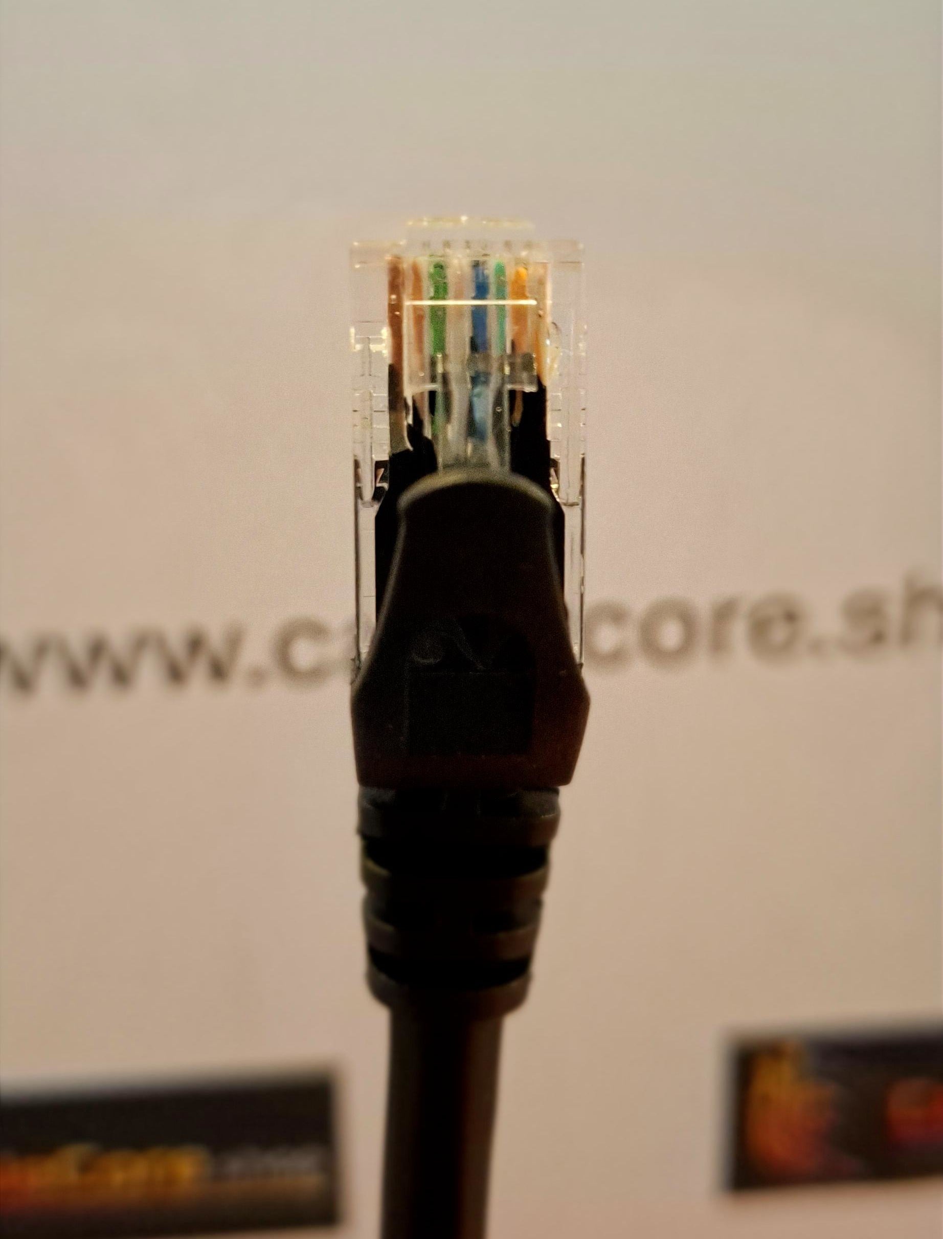 Xenta Cat6 Network Cable 10m Black – RJ45 Socket – 10 Pack Wholesale Job Lot